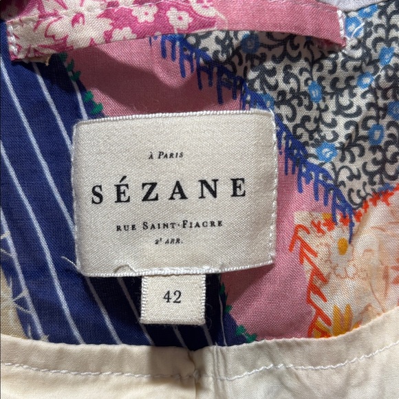 Sezane Multicolor Patchwork Jacket - Picture 3 of 16